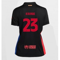 Stroje piłkarskie Barcelona Jules Kounde #23 Koszulka Wyjazdowej dla damskie 2024-25 Krótki Rękaw